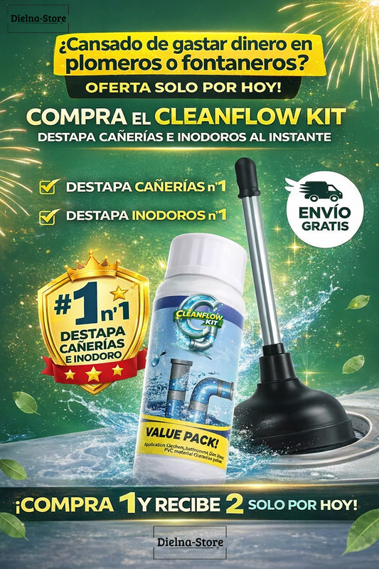 Pack Clean Flow Kit🚿 Limpieza total del baño + flujo libre en cañerías