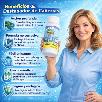 Clean Flow™🚿 Limpieza total + flujo libre en cañerías