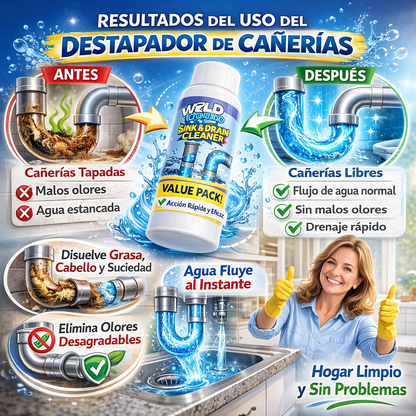 Clean Flow™🚿 Limpieza total + flujo libre en cañerías